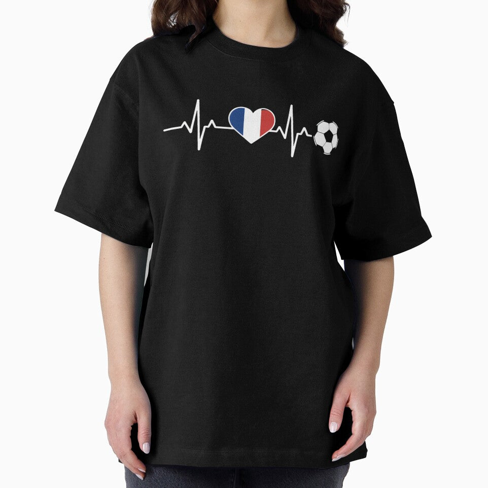 France Football Heartbeat | Les Bleus Soccer Fan by dudelinart