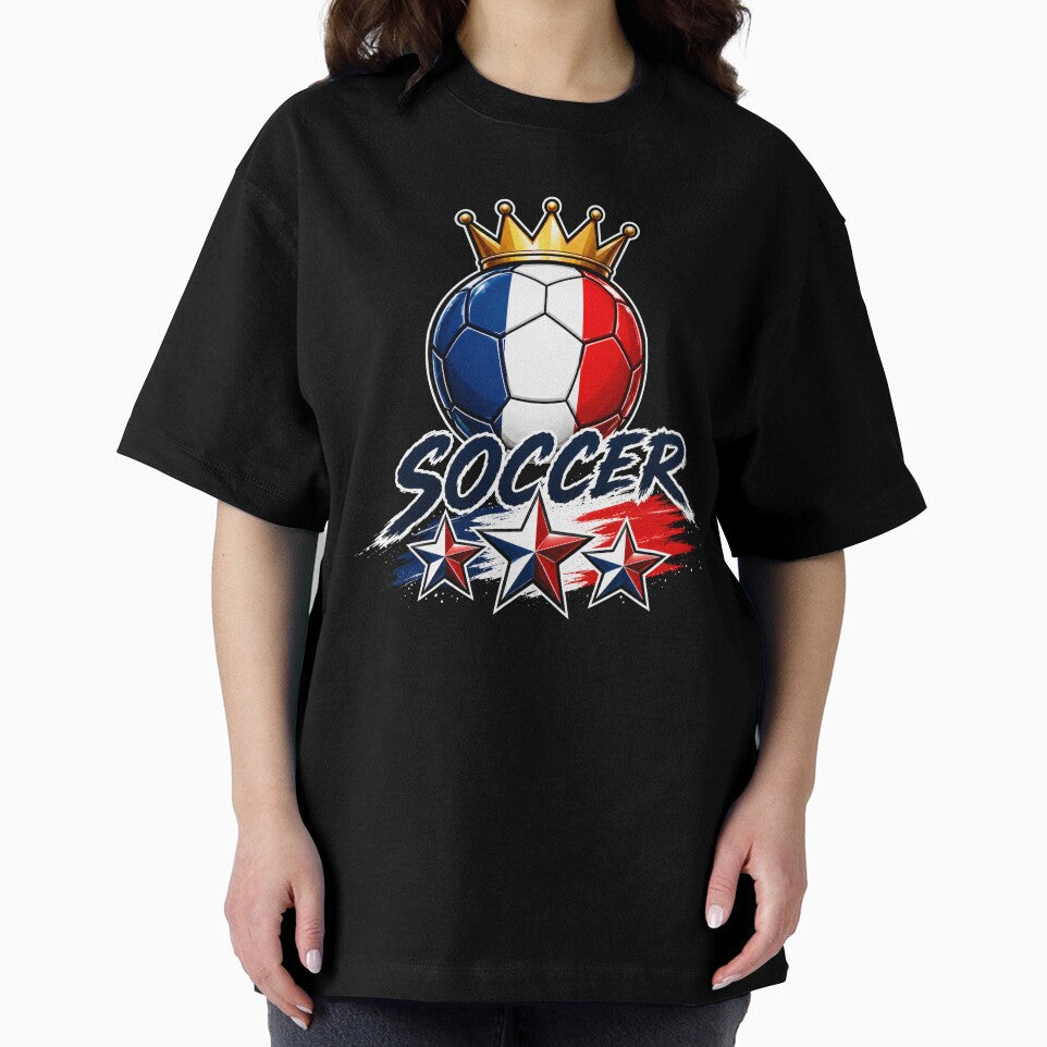 France Flag Crowned Soccer Ball by QuiteOrbit