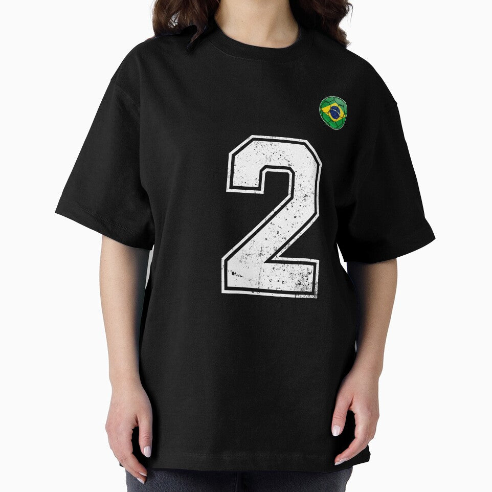 Number 2 Brazil Futbol Football Brazilian soccer Flag Jersey by RoyesButler