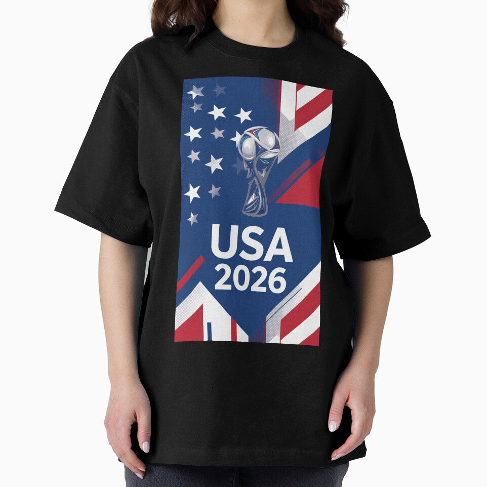 USA 2026 Minimalist Soccer Geometric Fan Art World Cup by BodaZZ