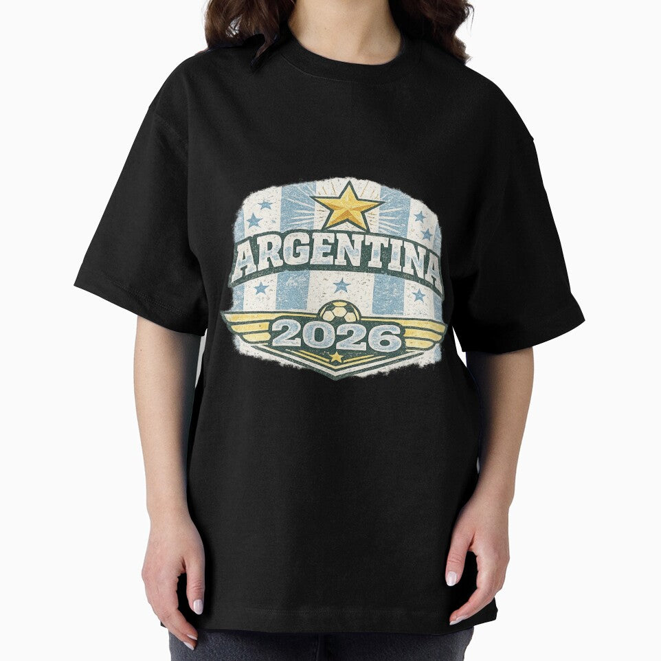 Argentina 2026 Vintage Retro Football Fan T-Shirt by ArthUpscale
