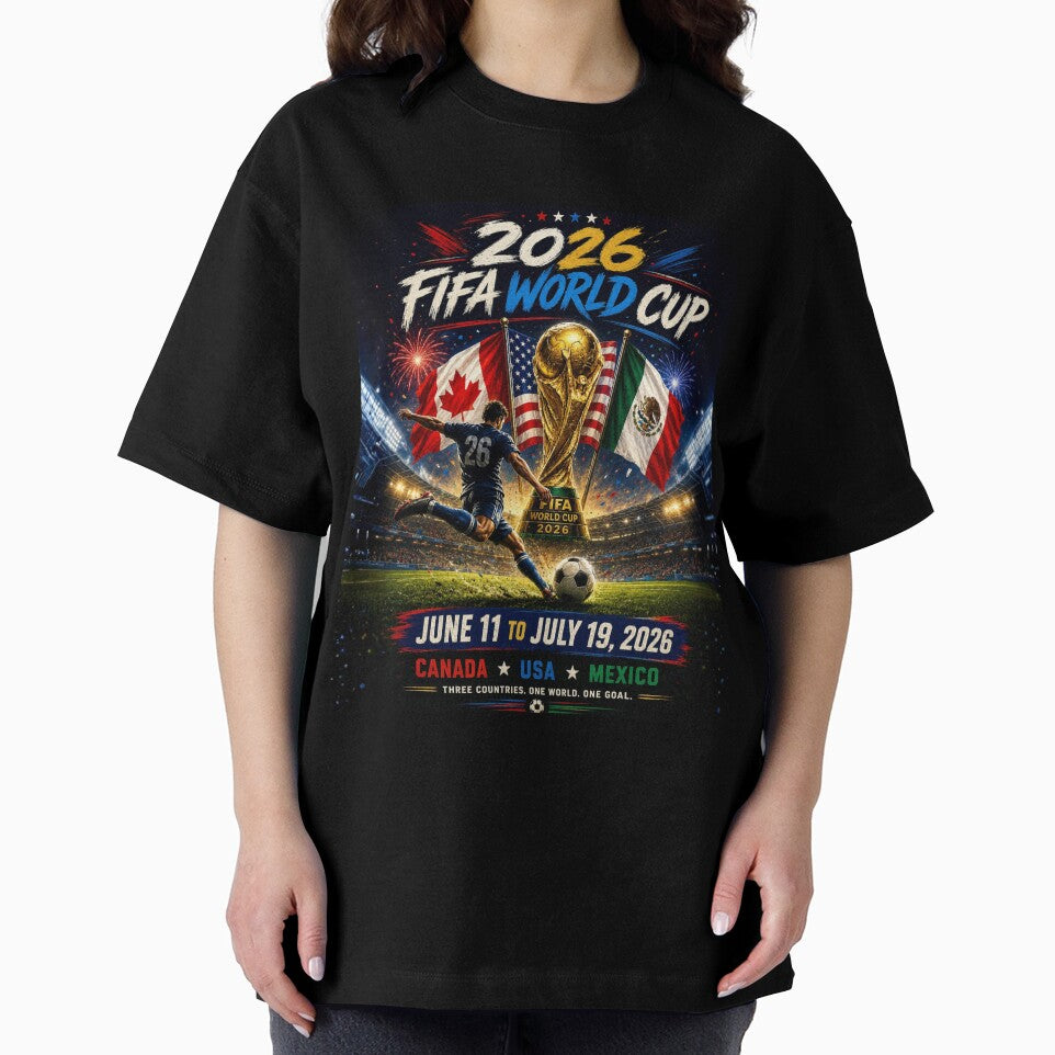 World Cup 2026 tri nation Soccer Merch | 4th of July  USA independence Day| Football Fan Gear | USA Sports Apparel Tee|  Soccer worldcup ChampionshipSoccer World ver 4 by CosmicNook1