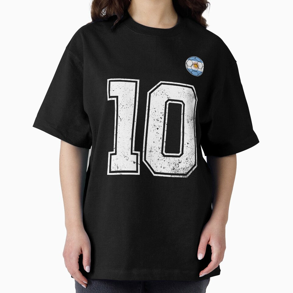 Number 10 Argentina Flag Football Fan by RoyesButler