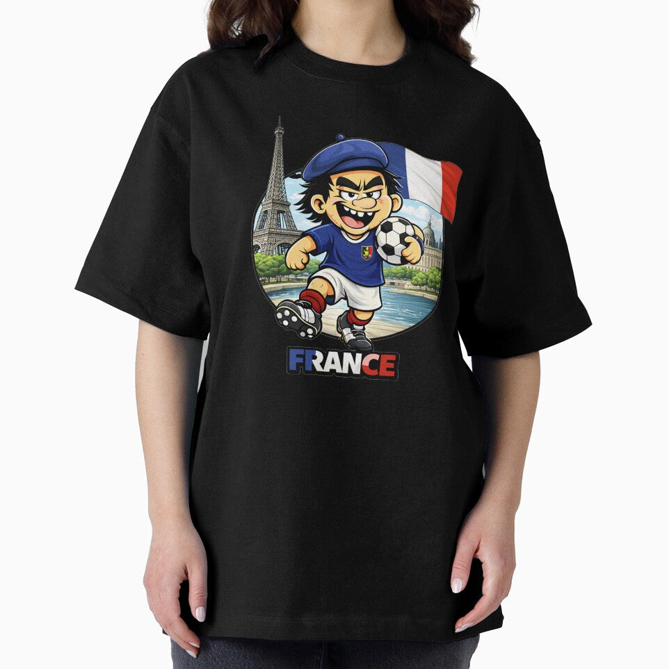 France Soccer Fan Cartoon Shirt by theKcodeHQ