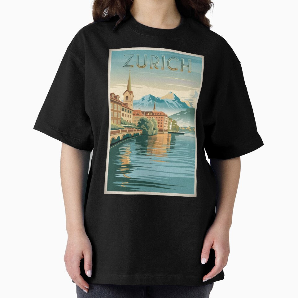 Zurich Vintage Travel Poster by TravelerRat