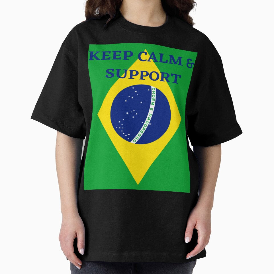 SUPPORT BRAZIL - KEEP  CALM AND SUPPORT BRAZIL - WORLD CUP BRAZIL by ArtzandDesignz