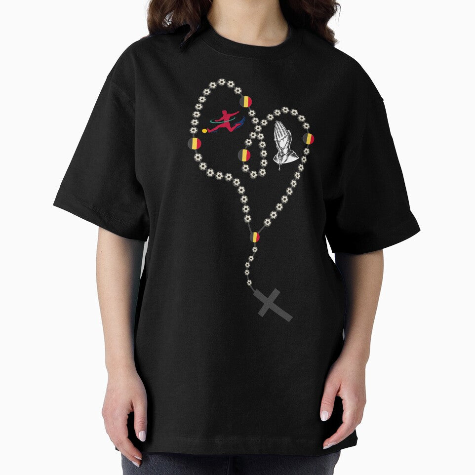 Belgium Football Rosary 2026 – Soccer Prayer Beads with Belgian Flag, Faith & Football Design by La-Designita