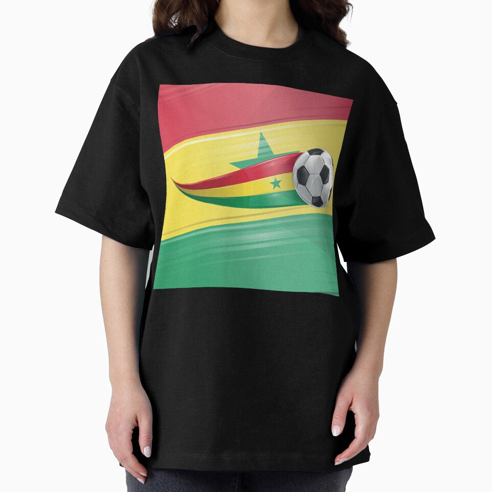 Soccer ball with the colors of the Senegal flag, realistic effect by Doomko