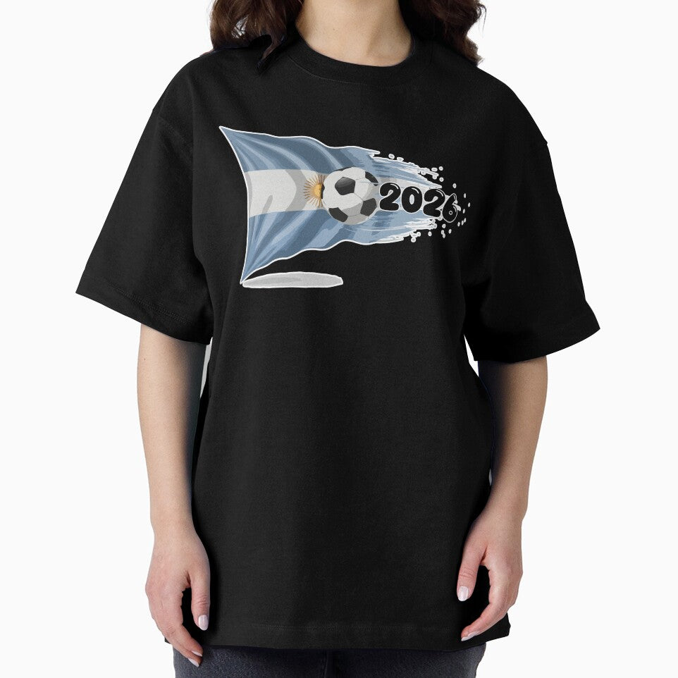 Argentina 2026 Fan Art | Albiceleste Flag Tee by nymphengut