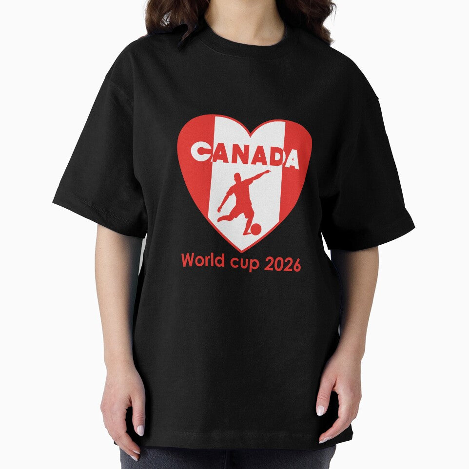 Canada Soccer Flag Heart Silhouette World Cup 2026 by topprinting