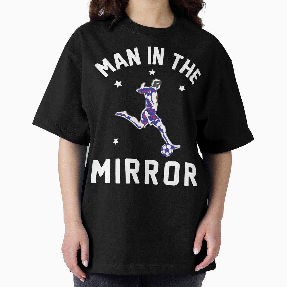 MAN IN THE MIRROR CHRISTIAN SOCCER T-SHIRT by bigerdan