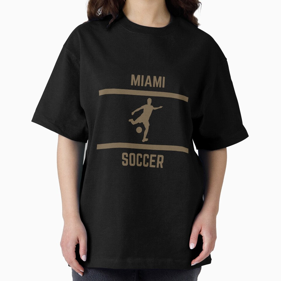 Gold Color Miami Soccer by IssaraStudio