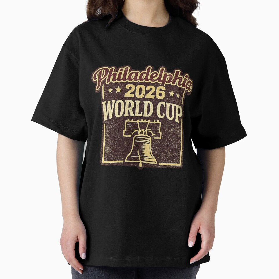 Philadelphia 2026 World Cup – Liberty Bell Retro Vintage Soccer Fan T-Shirt by ArthUpscale