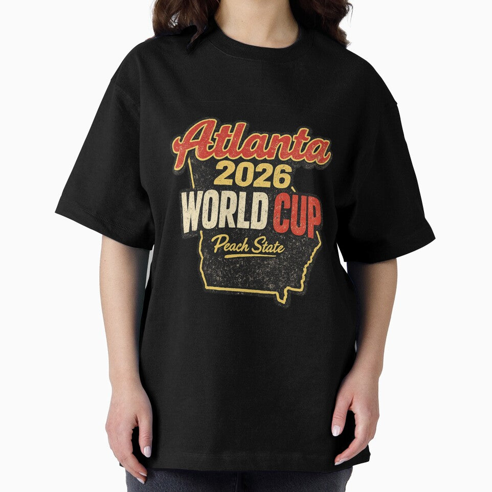 Atlanta 2026 World Cup – Peach State Retro Vintage Soccer Fan T-Shirt by ArthUpscale
