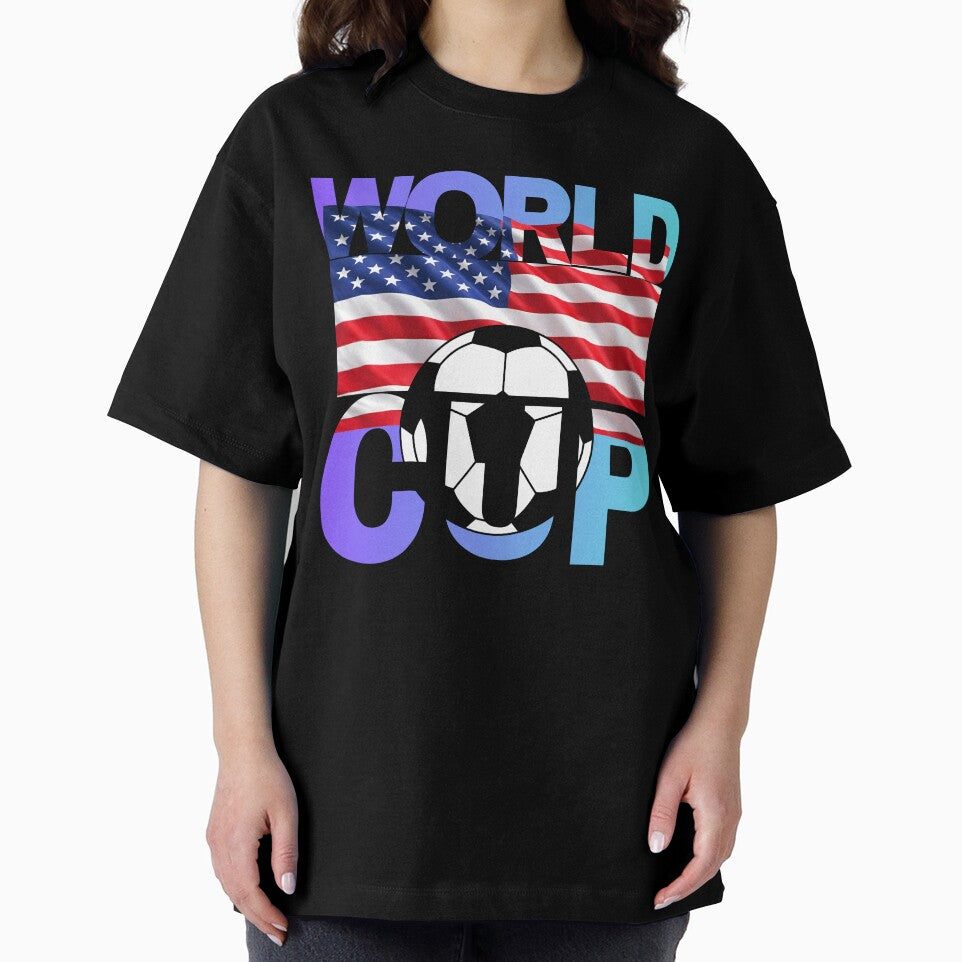 USA Soccer World Cup Pride – American Flag Football Fan Design by Karim-Karem