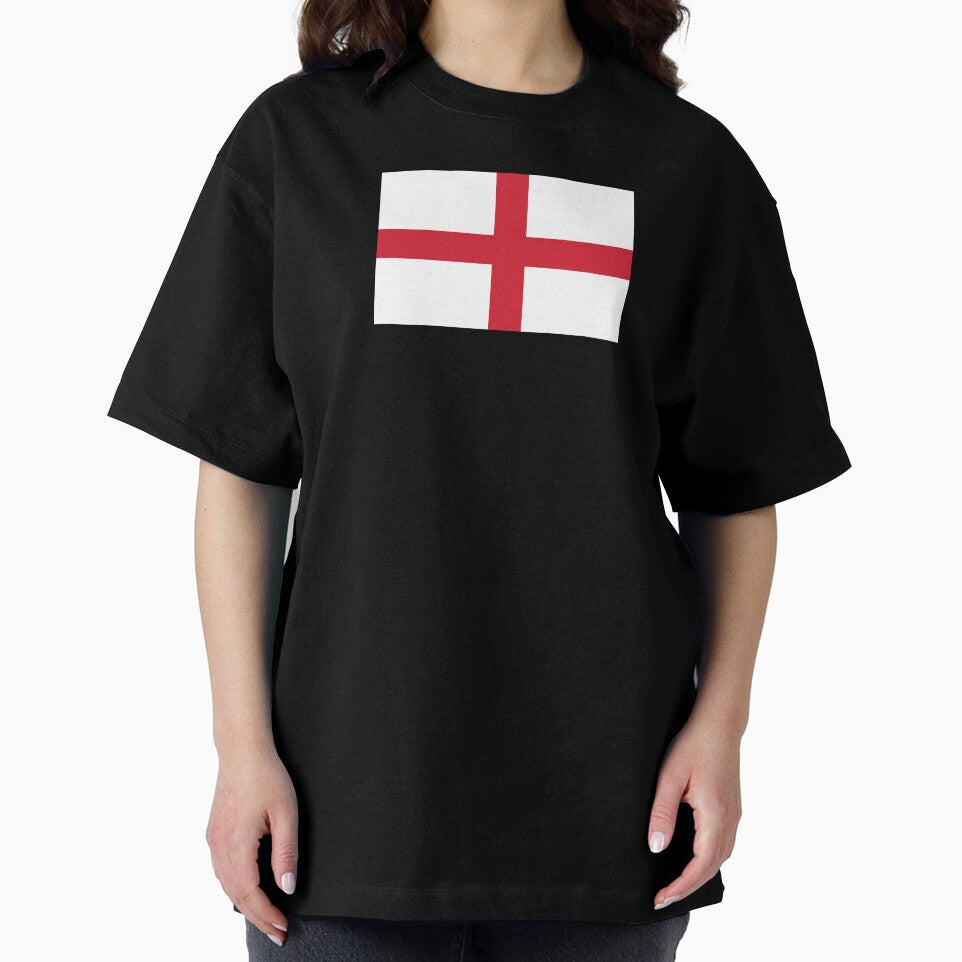 England Flag (Text Under on White) by STUDIO-72