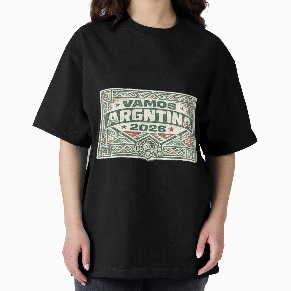 Vamos Argentina 2026 Aztec Retro Football Fan Vintage T-Shirt by ArthUpscale