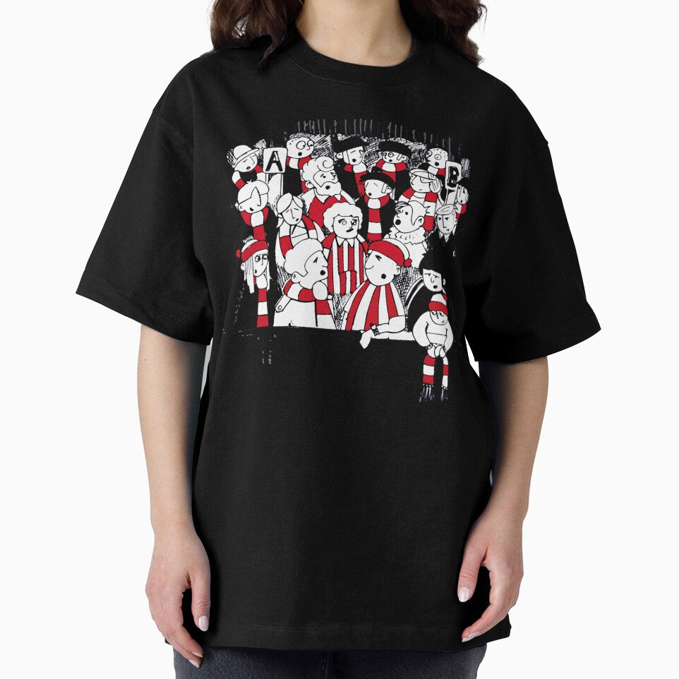FANS FOOTBALL FANS RED AND WHITE TEAMS by SyonaCalthorpe