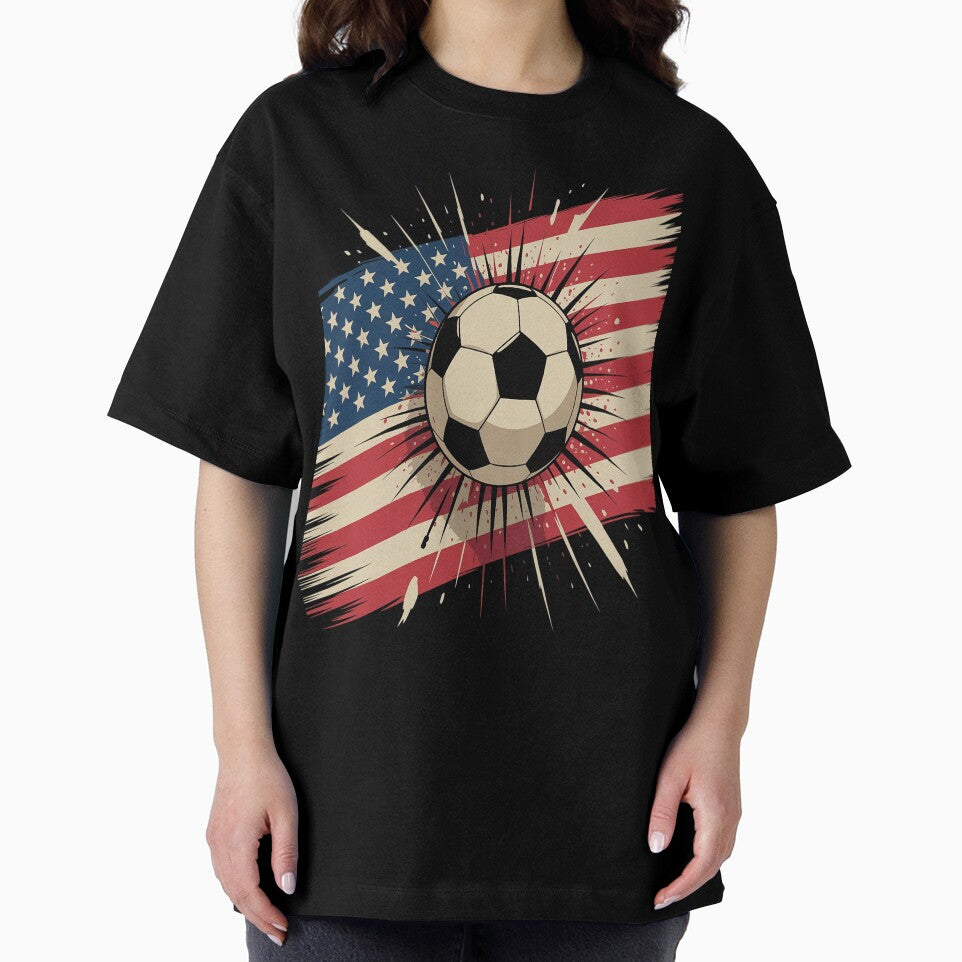 Patriotic Soccer 4th of July Men USA American Flag Boys by repconomArt