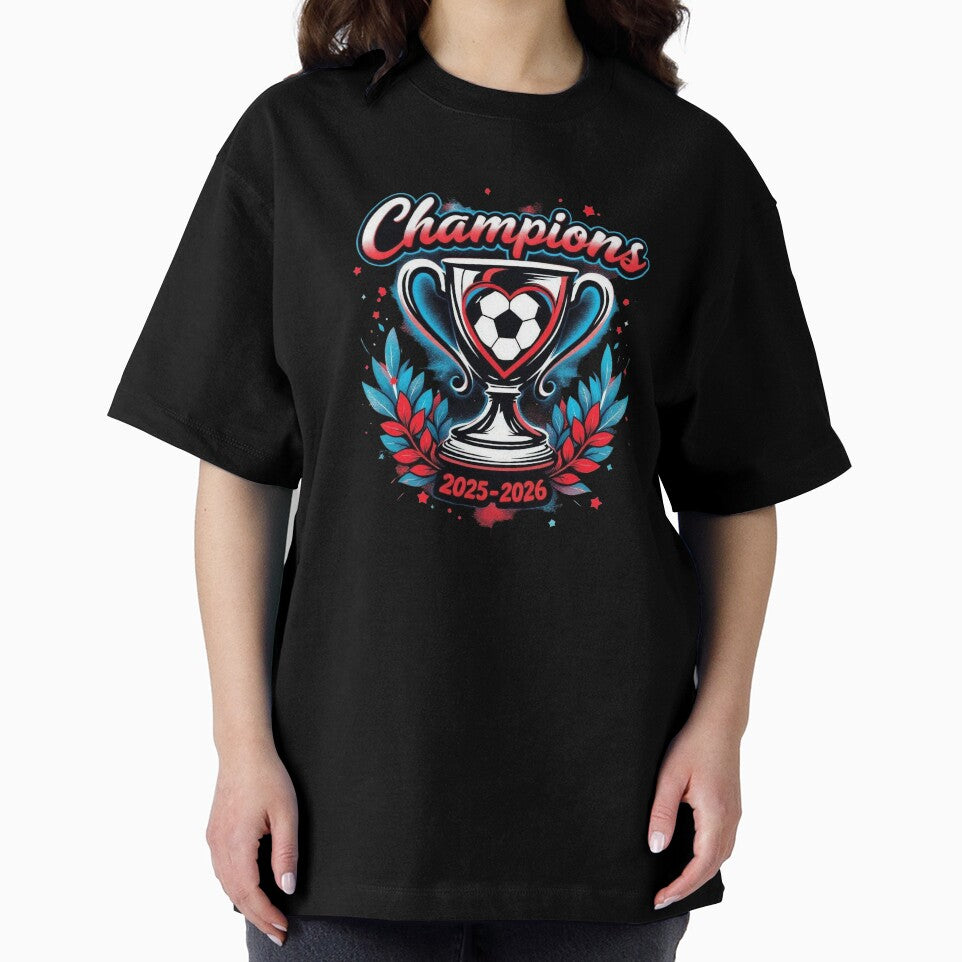 Soccer Champions season 2025-2026, fantasy football Trophy Design - Football Winner by TheGaliyaStudio