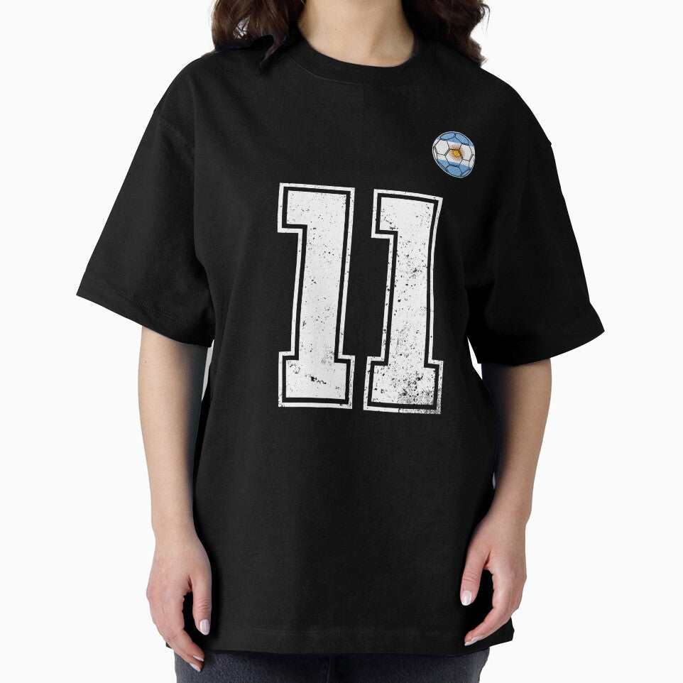 Number 11 Argentina Flag Football Fan by RoyesButler
