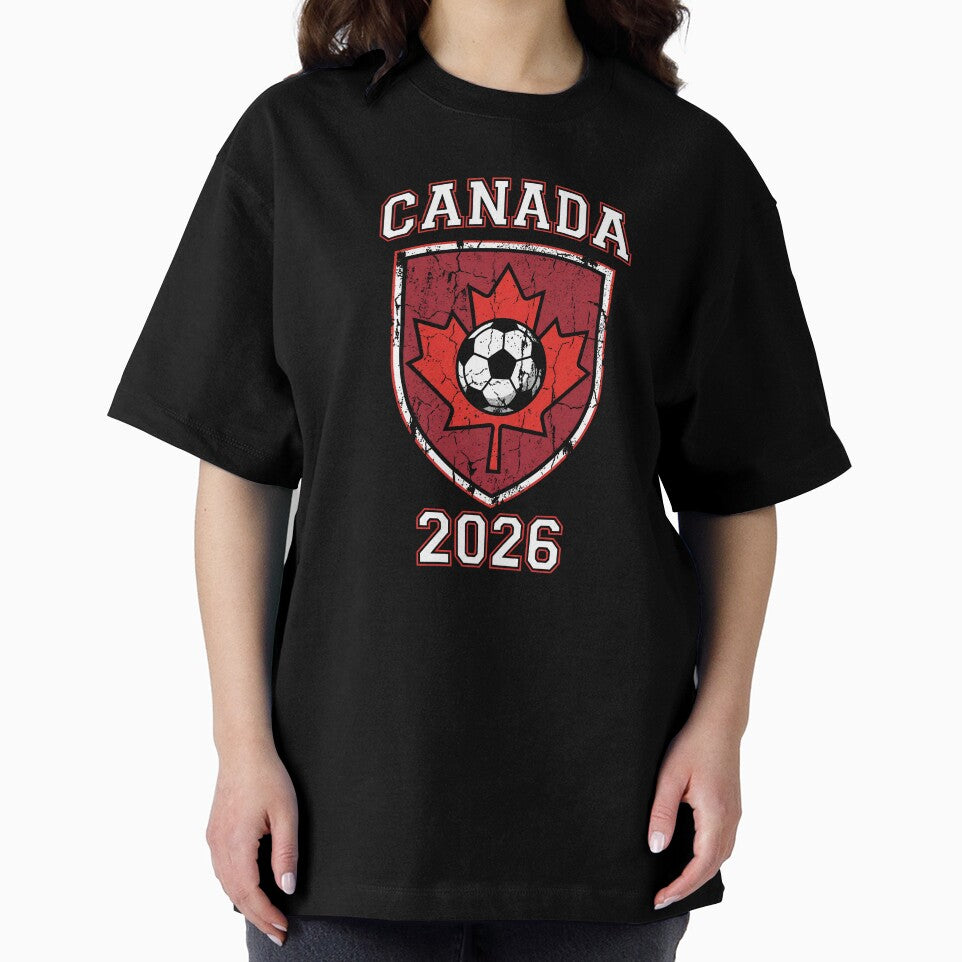 Canada 2026 Soccer Shield | Canadian Football Fan Graphic Design by Imaginationbeyond