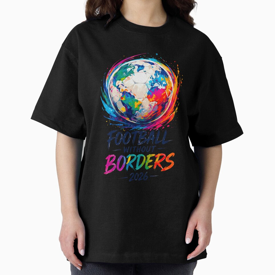 Football Without Borders Colorful World Globe by TeeARTHY