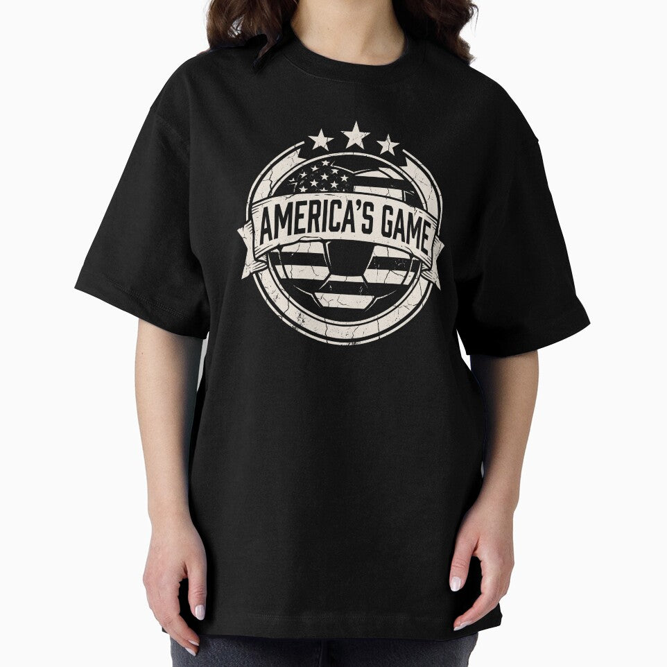 Usa Soccer Americas Game Retro Tee JUN-295 by noberic