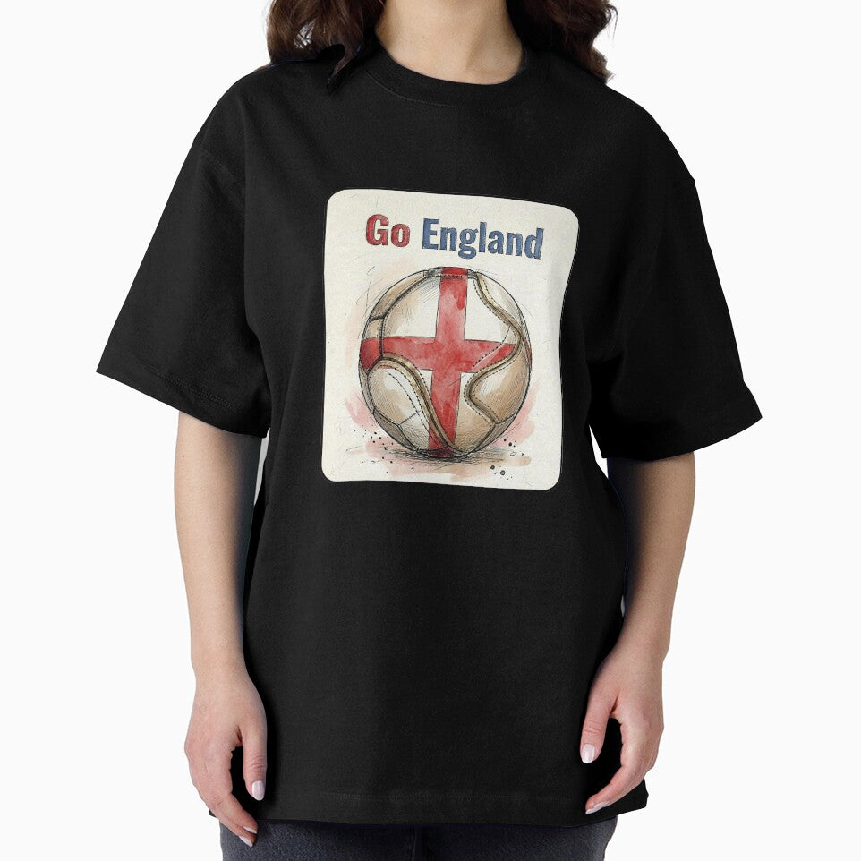 Go England Soccer Ball Flag  | English Football Fan Graphic Tee by PryntedLabs