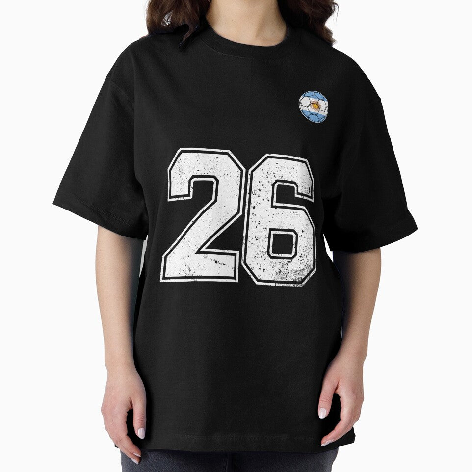 Number 26 Argentina Flag Football Fan by RoyesButler