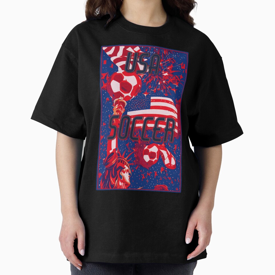 USA Soccer t shirt- Symbol of USA at its best. Made in USA for the USA Soccer Fan by Soccer-Stuff
