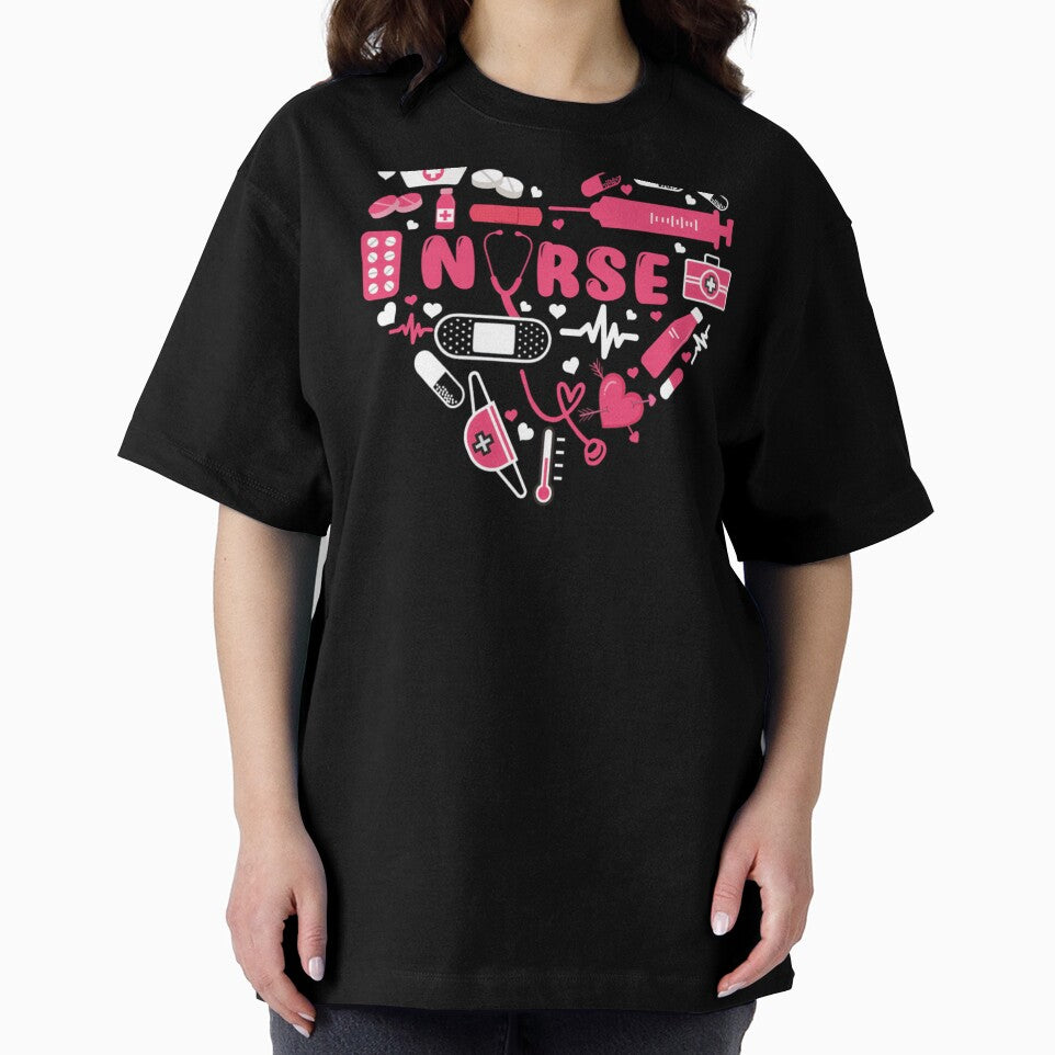 Love Stethoscope Heart Nurse Funny Valentine Day by Namerreh59Art