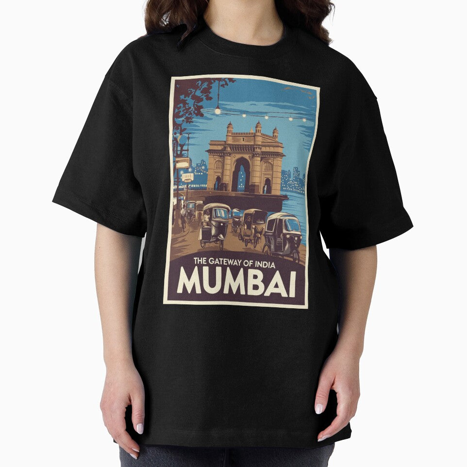 Mumbai Vintage Travel Poster by TravelerRat