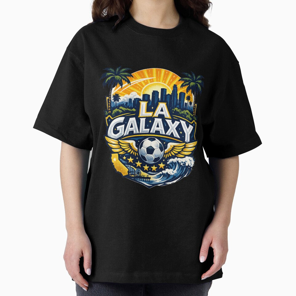 Los Angeles Soccer Design LA Skyline Sunset Football Fan Shirt California Sports Graphic LA Soccer Gift by GarnerSupplyCo