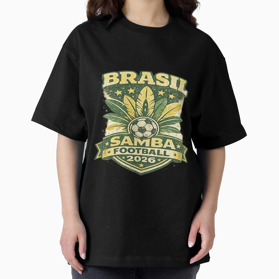 Brasil Samba Football 2026 Retro Vintage Soccer Fan T-Shirt by ArthUpscale