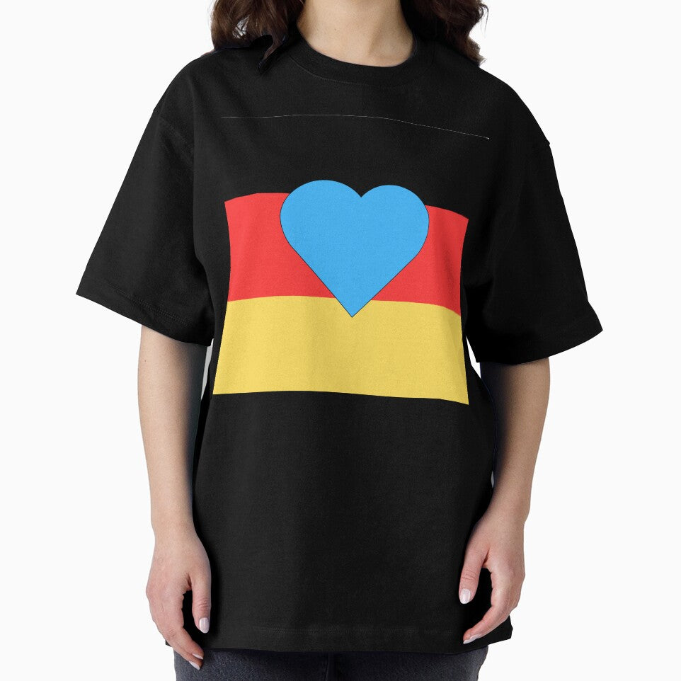 Blue heart on German flag by madkiitten