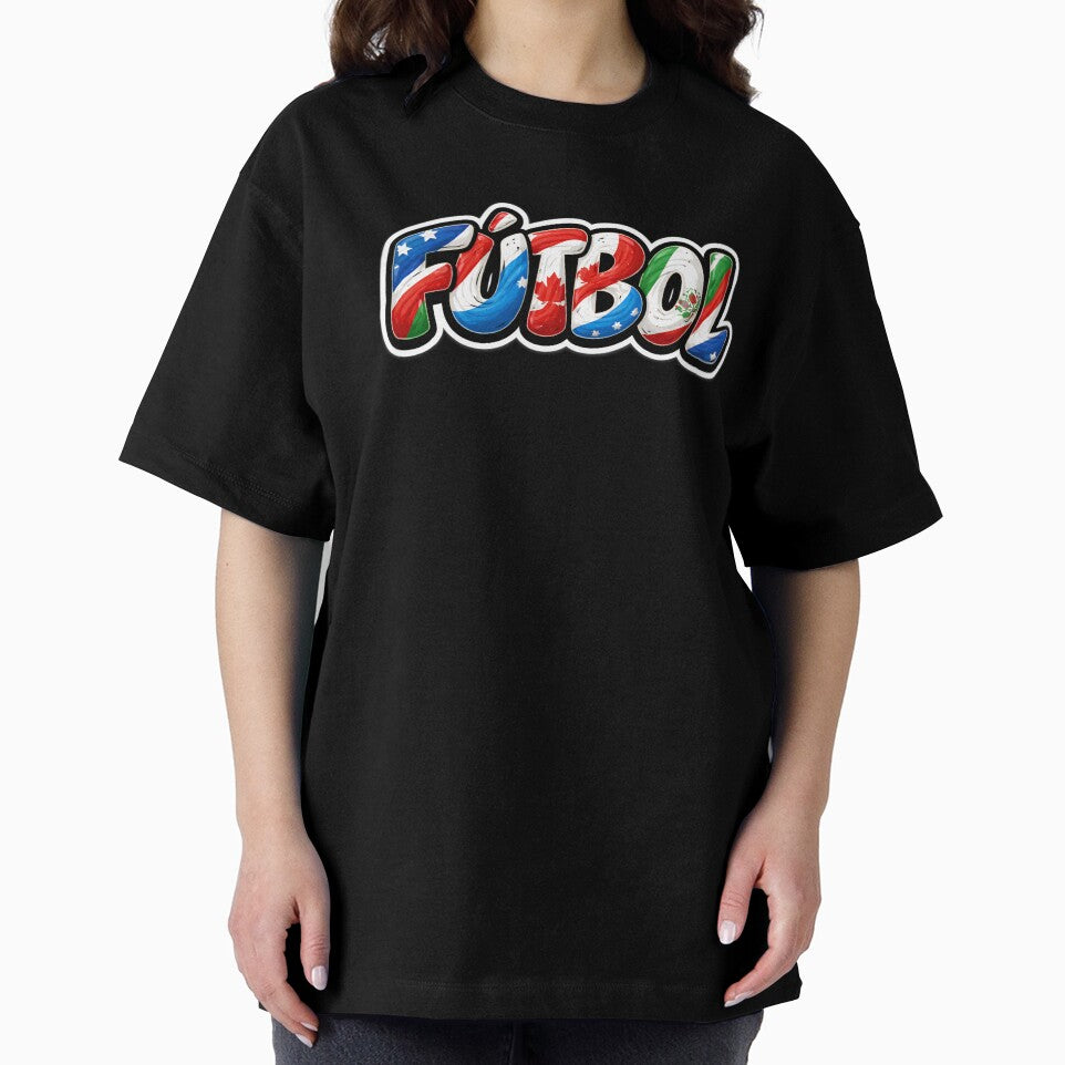 Fútbol 2026 USA Canada Mexico - Tricolor Flag Typography by Velustro Shop