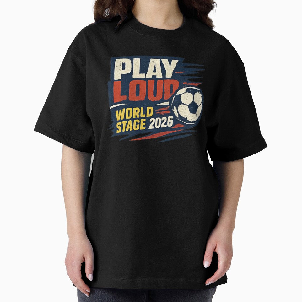 Play Loud Soccer Fan Vintage Sports Graphic 2026 by NeO² Studio