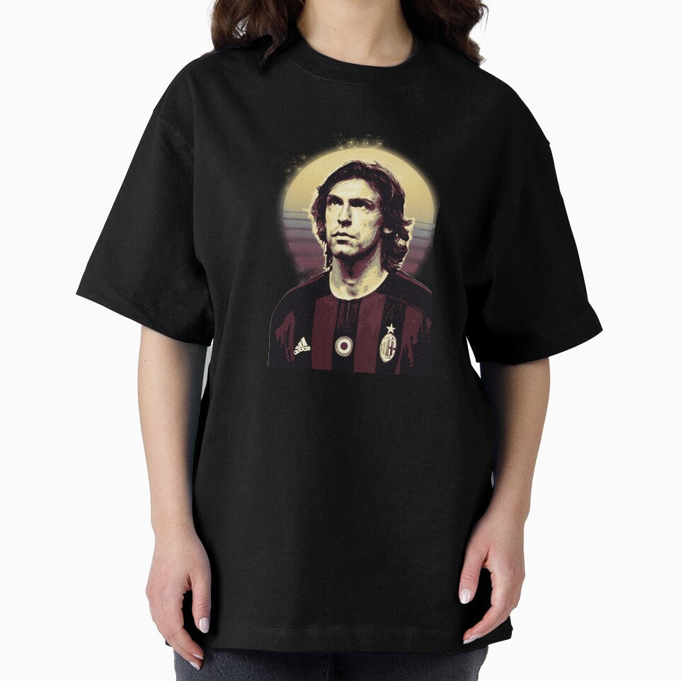 Andrea Pirlo Retro Football Portrait by Josphinerron