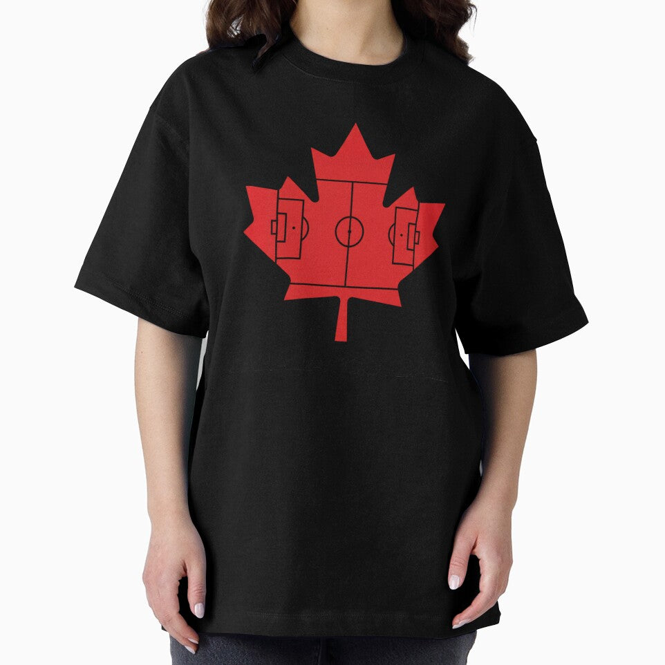 Canada Football Pitch Maple Leaf Graphic by ryanguas
