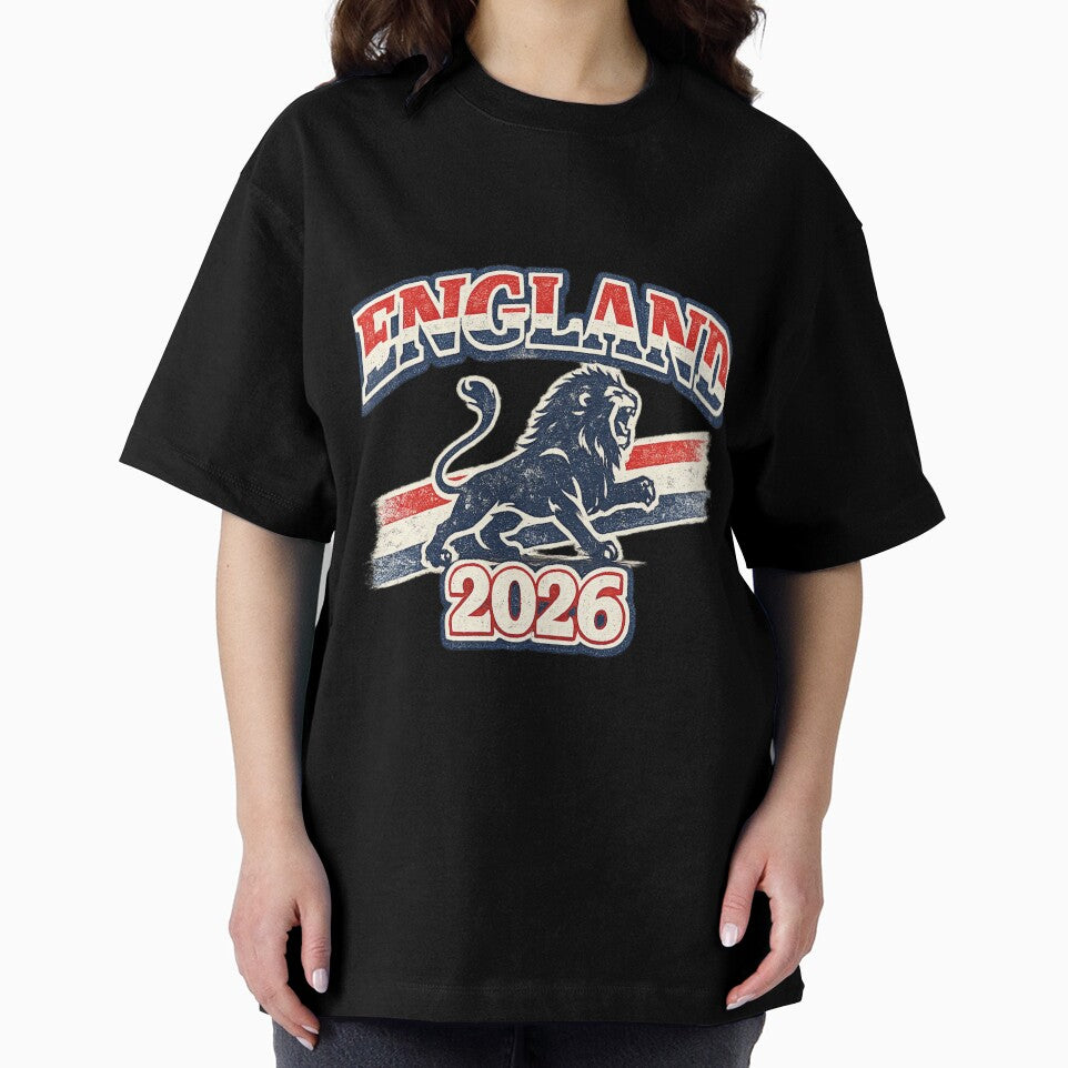 England 2026 Vintage Lion – Retro Football Fan Shirt by ArthUpscale