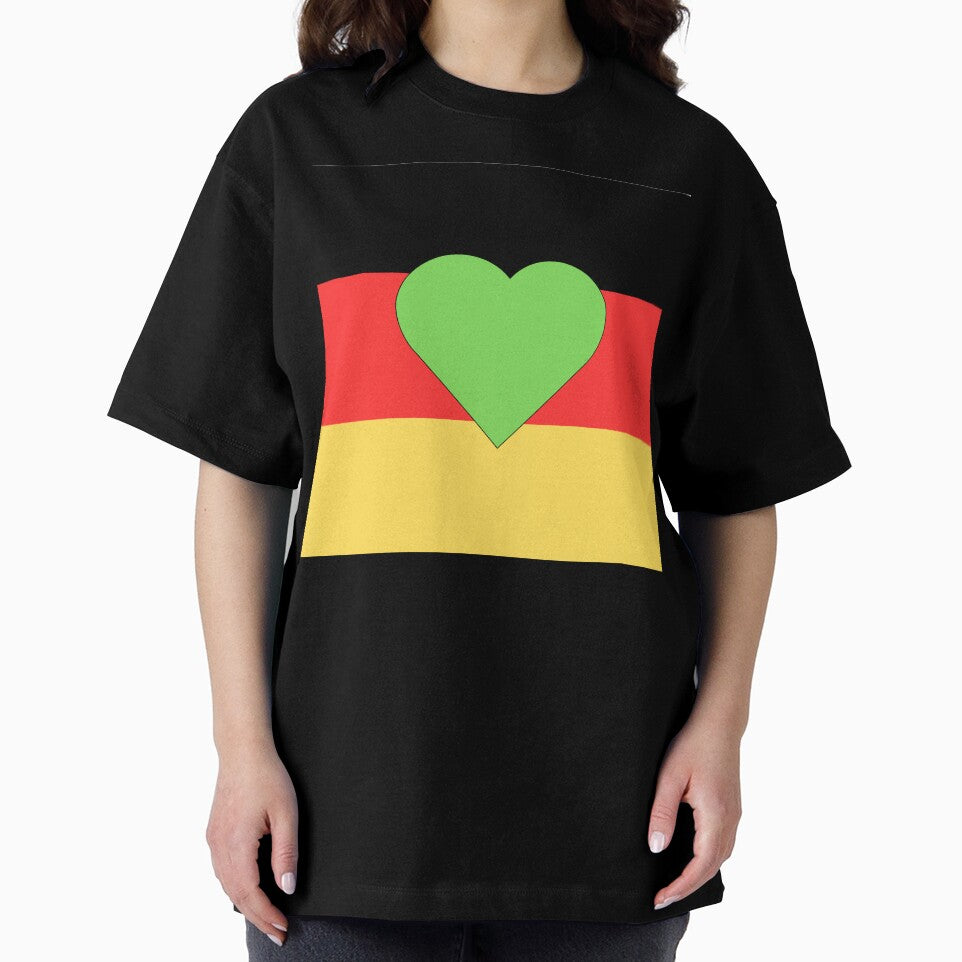 Green heart on the German flag by madkiitten