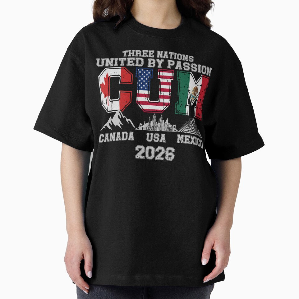 Funny Soccer Canada, USA, Mexico Three Nations United By Passion 2026 by legendaryskins