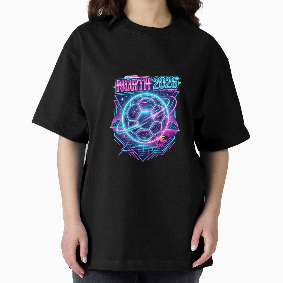 We The North 2026 Soccer Cyber Neon Football Fan by PictoVibe