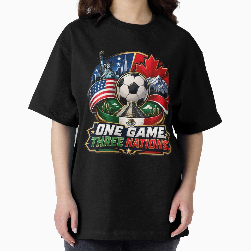 One Game Three Nations 2026 Soccer Design by Puraenergia Stickers