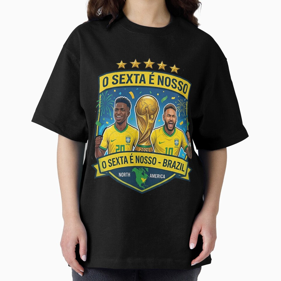 Brazil Football O Sexta E Nosso Neymar and Vini Jr | Brazil Football Fan Art by iamamiraj