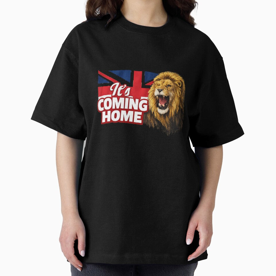 England It’s Coming Home Lion Football Fan Design by OfficeFighter