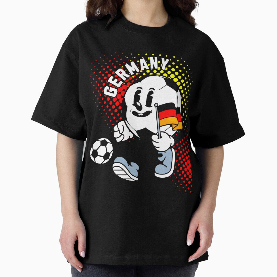 Football Germany Player Soccer Flag Athlete Fan Game German T-Shirt by Gorrila-Design