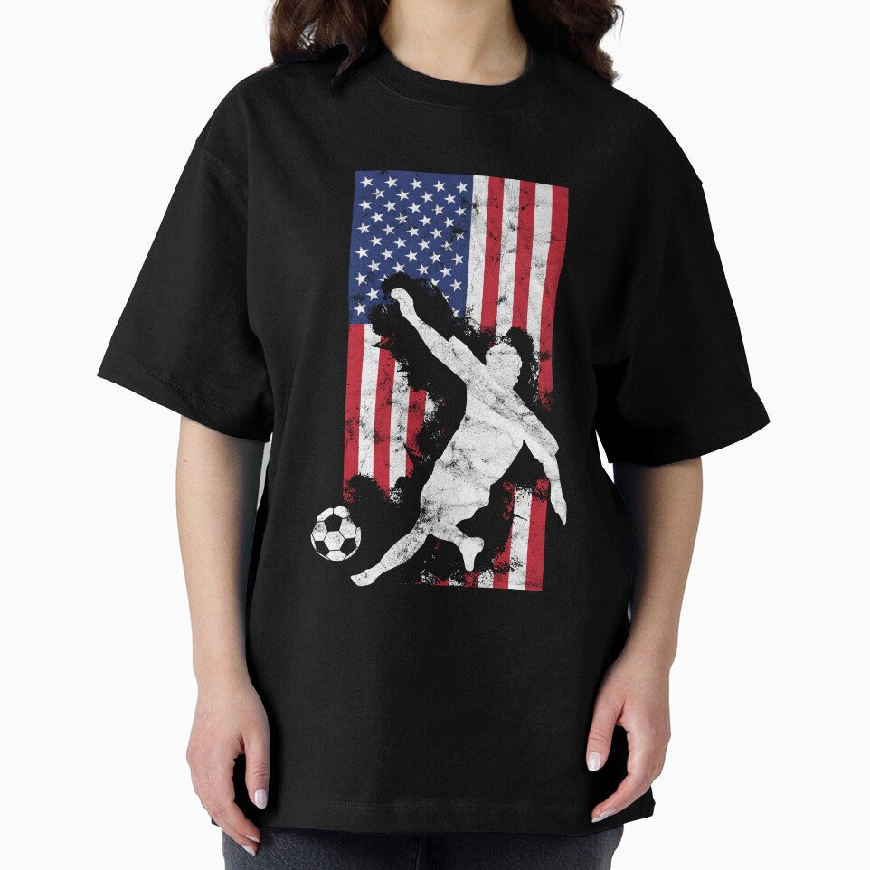 American Flag USA Soccer Lover Player Fan by dfunky
