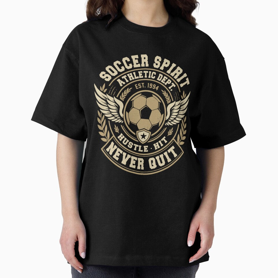 Soccer Spirit Distressed Vintage Athletic Crest For Sports Fans by roarsomethings